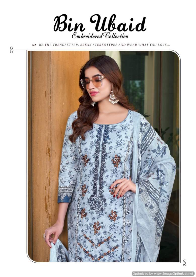 Bin Ubaid Vol 2 By Al Karam Pure Cotton Pakistani Dress Material Wholesalers In Delhi